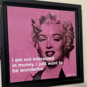 Pink Marilyn Monroe Wall Art